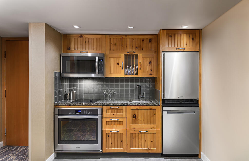 1-Bedroom Suite kitchen available from Oct '18