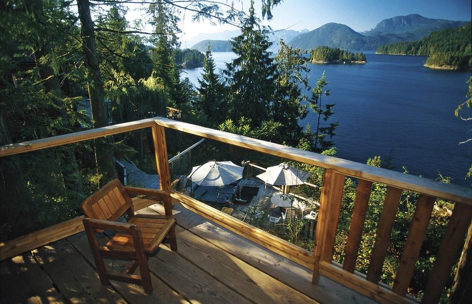 Cabin balcony
