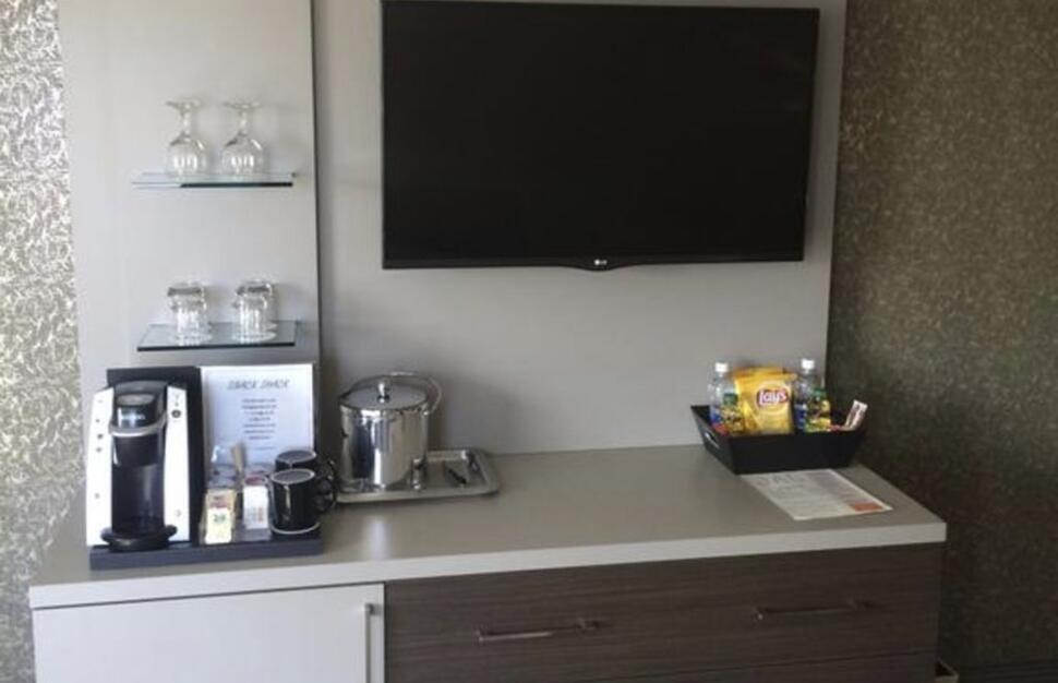 Tv and Coffee Station
