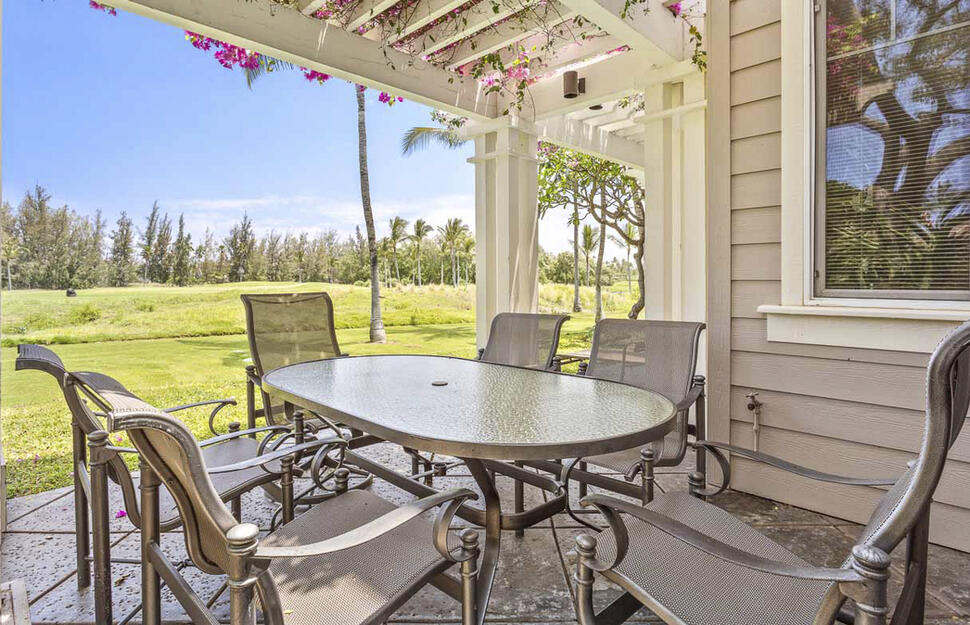 Outside dining,