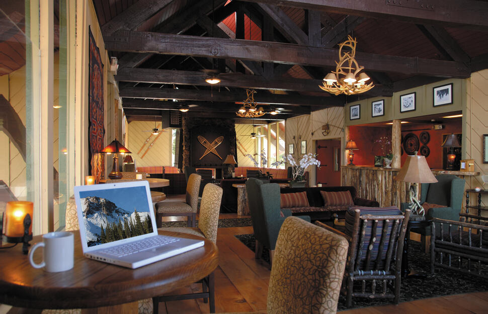 Grand Fireplace at Duke's Bar