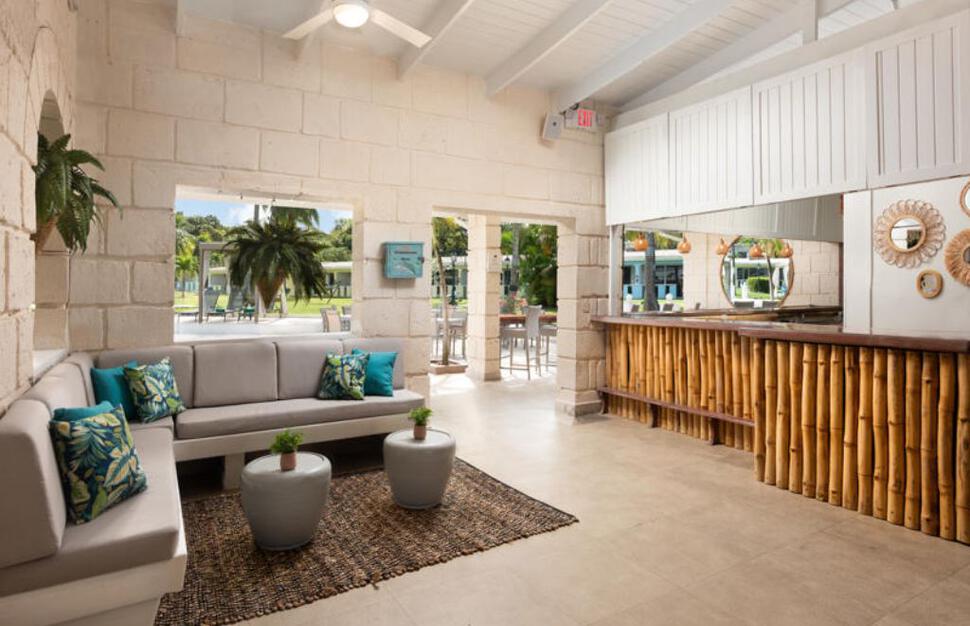 Lounge and bar area