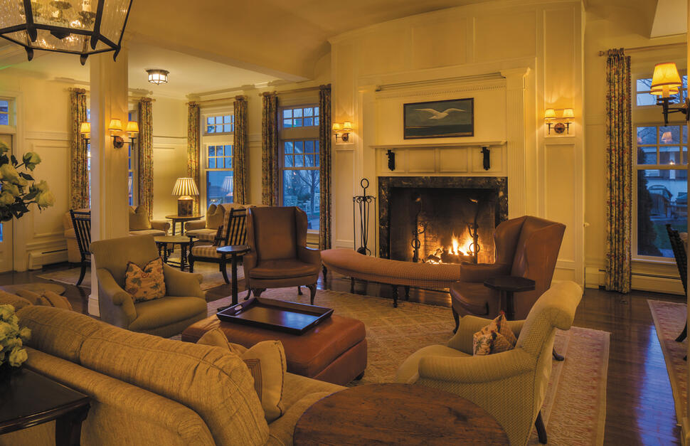 South Lounge, Chatham Bars Inn, Cape Cod, New England, East Coast USA.
