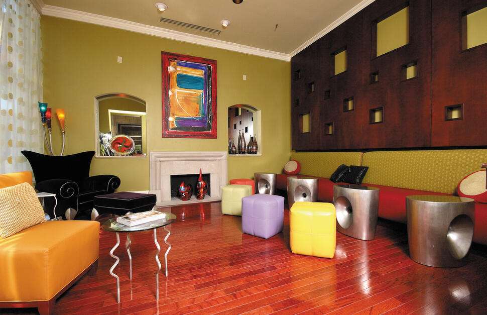 Hotel Lobby, The Hotel HIghland at Five Points South, Alabama, Southern USA