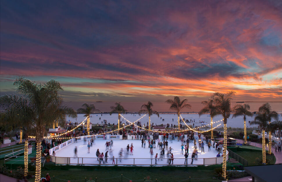 Ice Skating on the Beach