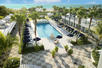 hotel exterior, hotel gardens