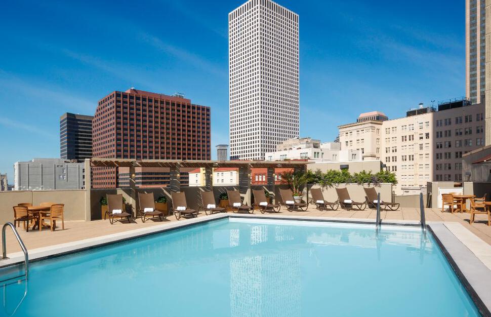 Swimming pool, Sheraton New Orleans, Louisiana, Southern USA