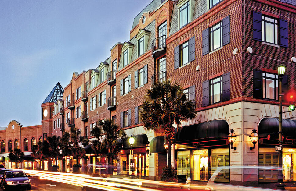 Hotel exterior, Belmond Charleston Place, Charleston, South Carolina, Southern USA