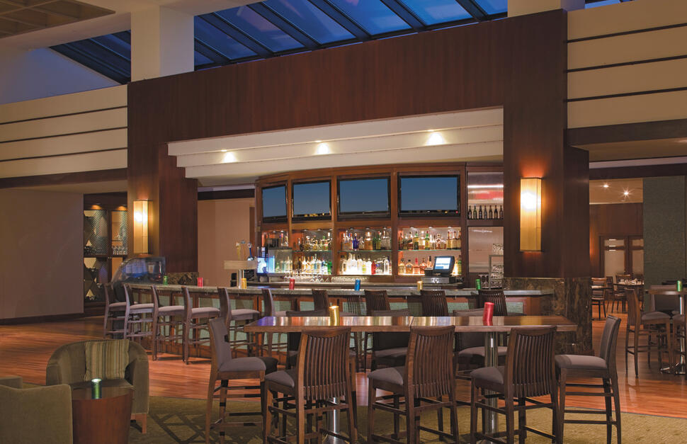 Lobby bar, Hyatt Regency Dulles at Dulles International Airport, Washington, USA