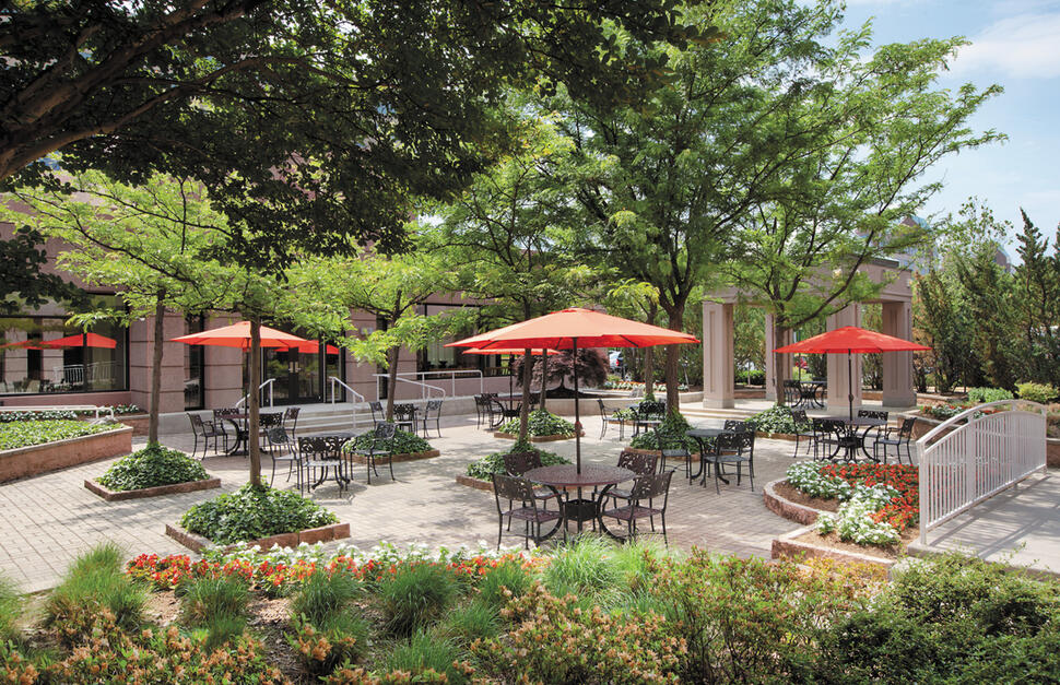 Courtyard, Hyatt Regency Dulles at Dulles International Airport, Washington, USA