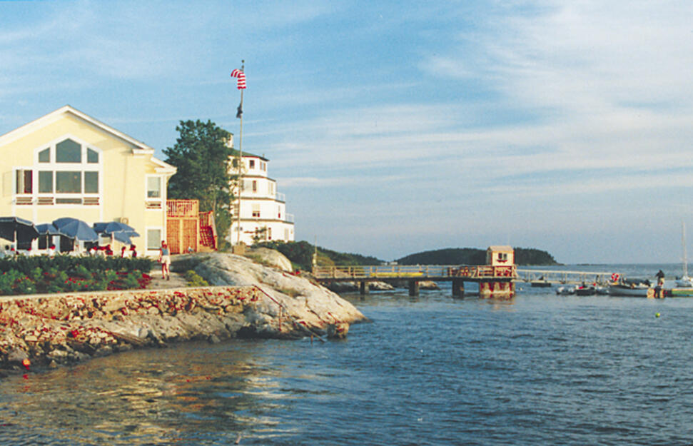 Exterior of Sebasco Harbor Resort, Maine