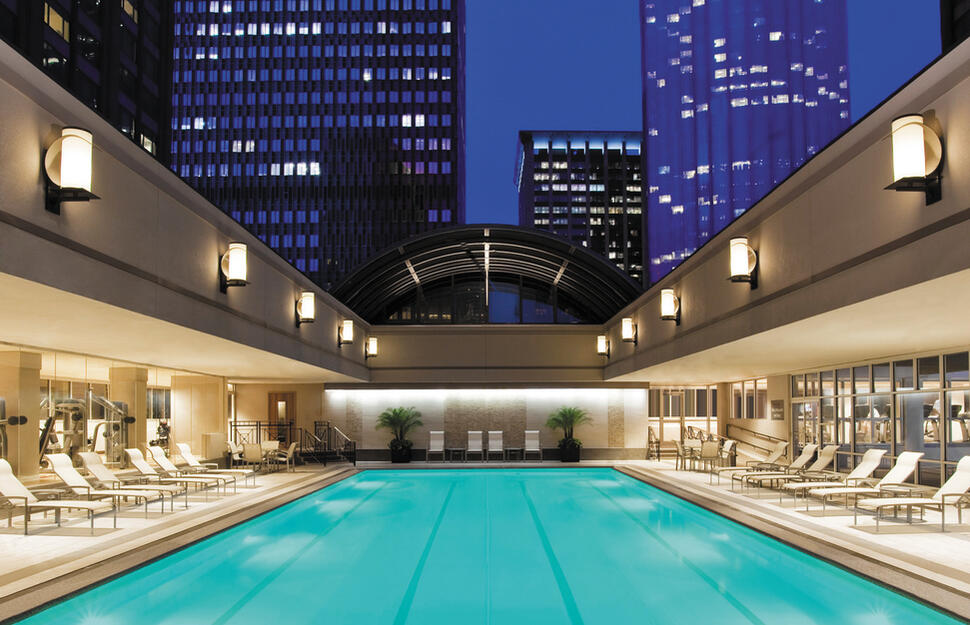 Pool at night