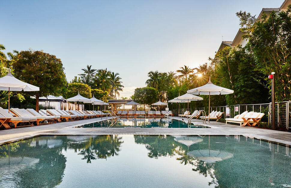 swimming pool, terrace, sunloungers