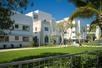 Hotel exterior, hotel building, gardens