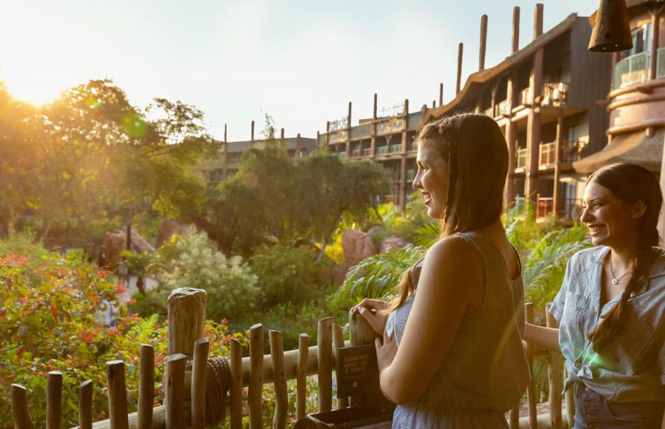 Guests at Disney's Animal Kingdom Lodge