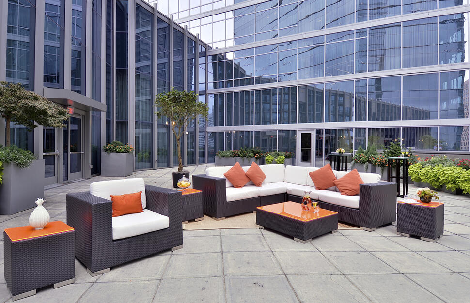 Outdoor seating area