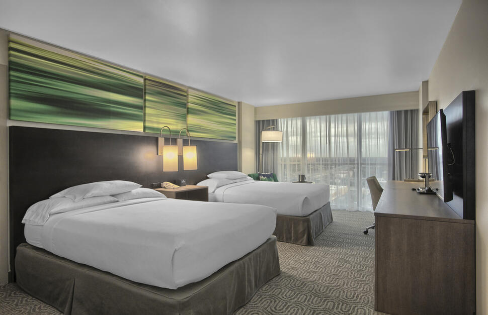 Double Room, quee-size beds, bedroom, interior