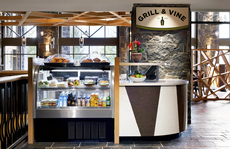 Off the Vine grab and go coffee station