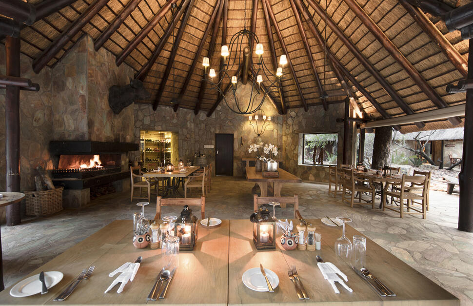 Dining area at Buffalo Camp