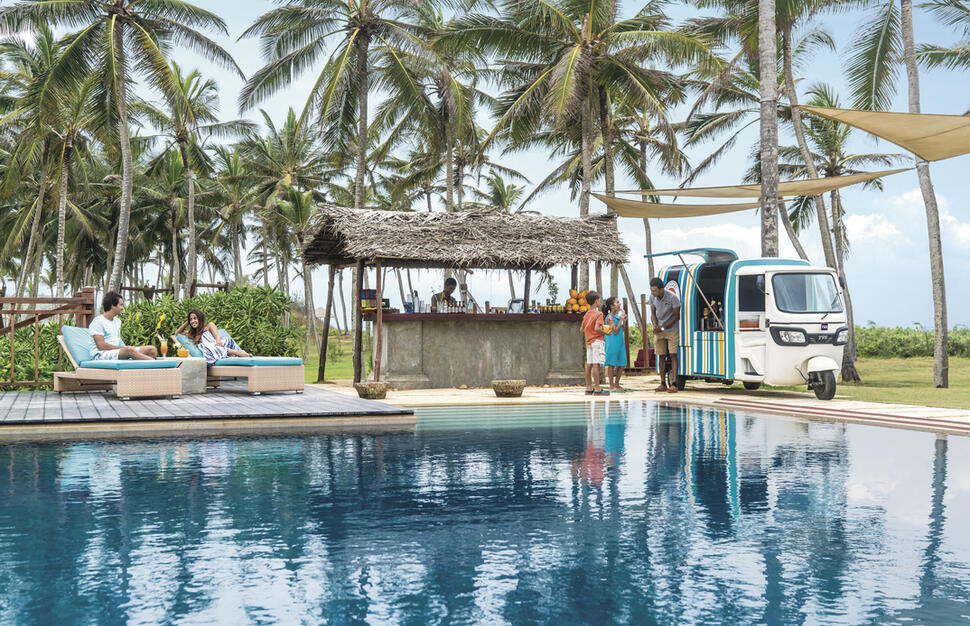 E-Tuk at Sunset Pool