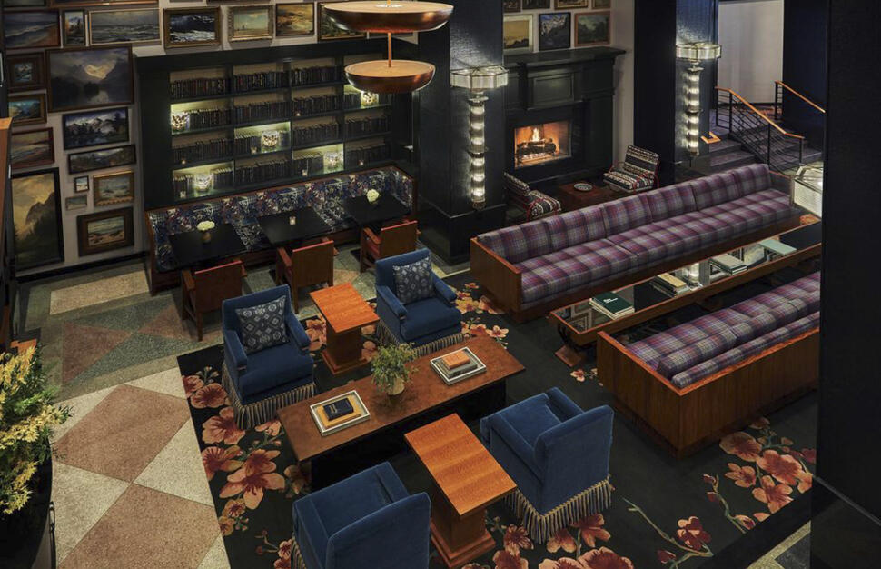 Lobby and Library
