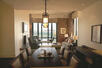 Apartment dining and living area