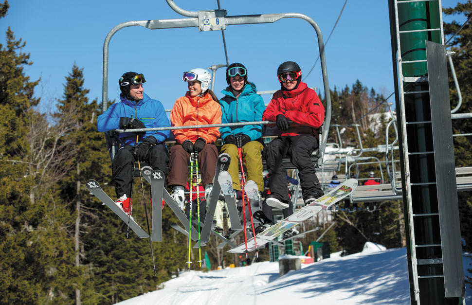 Ski lift, Mountain Club on Loon, New Hampshire, USA