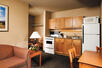Kitchenette, Lobstick Lodge, Jasper, Alberta, Canada.