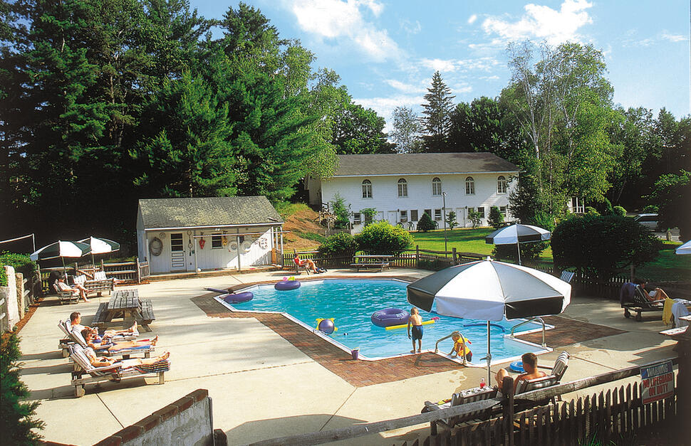 Restaurant at Merrill Farm Resort Hotel, North Conway, New Hampshire, USA.