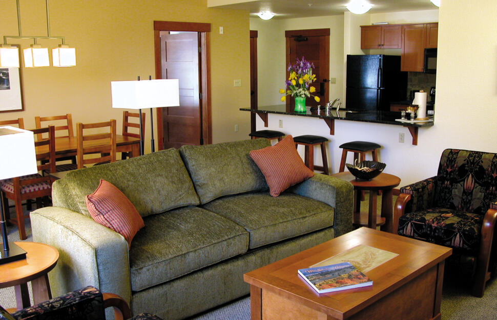 Condominium at Village at Mammoth, Mammoth Mountain, California, USA.