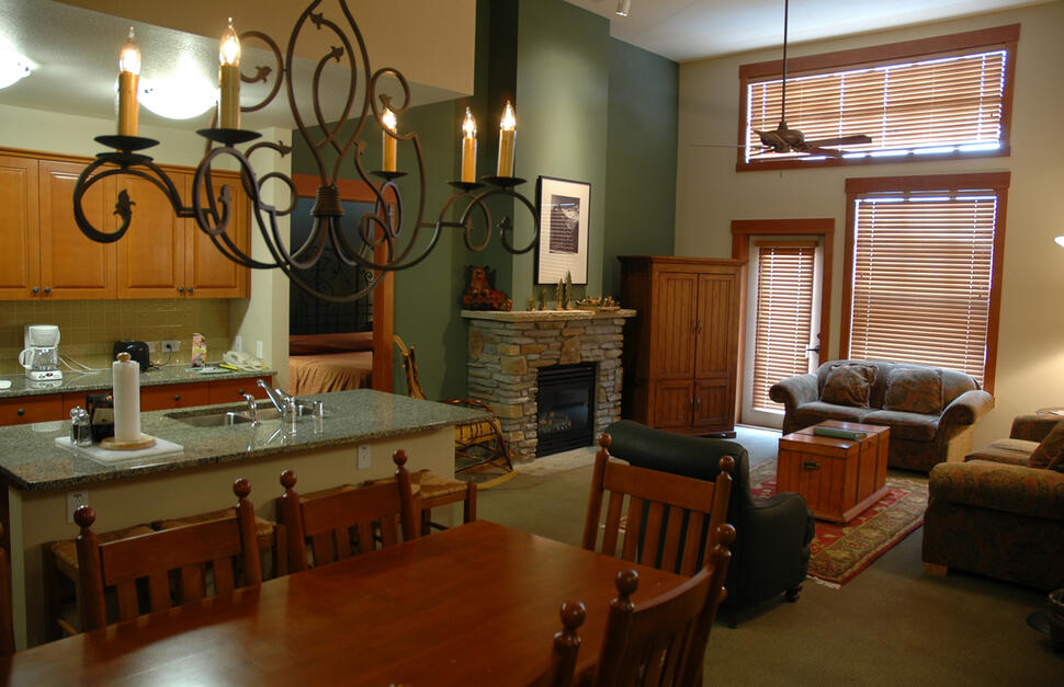 Living room, Village at Mammoth, California.