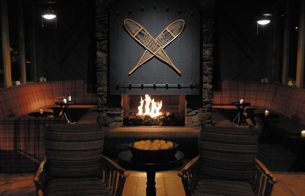 Grand Fireplace at Duke's Bar