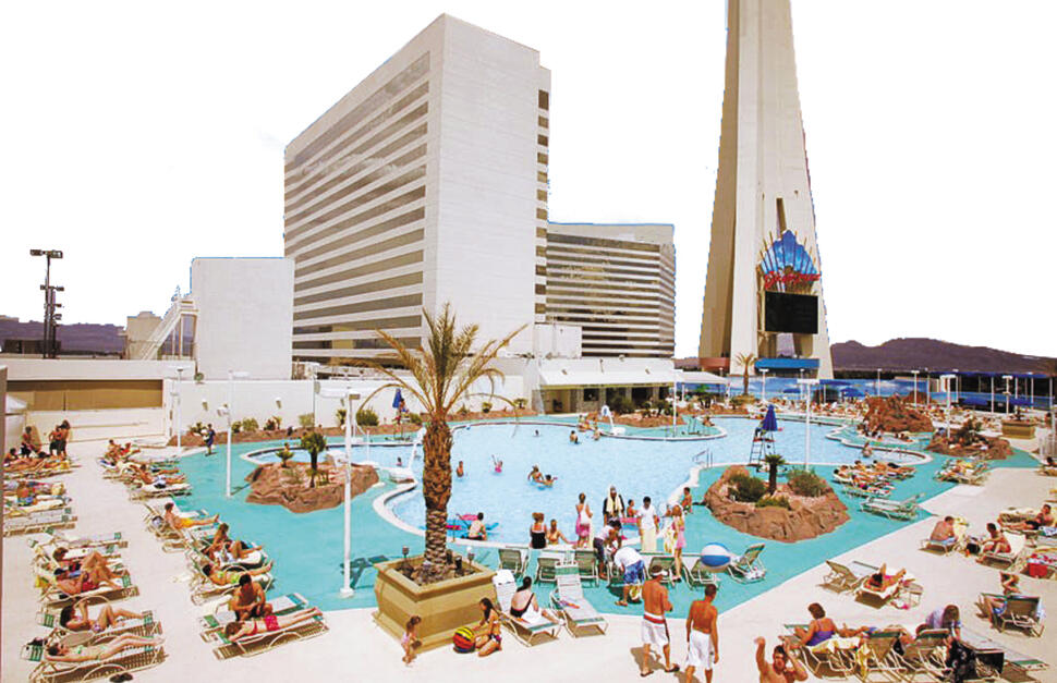 Outdoor pool at Stratosphere, Las Vegas