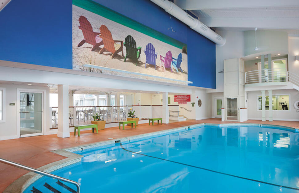 Indoor Pool, Sea Crest Beach Hotel, Falmouth, New England, Eastern USA.