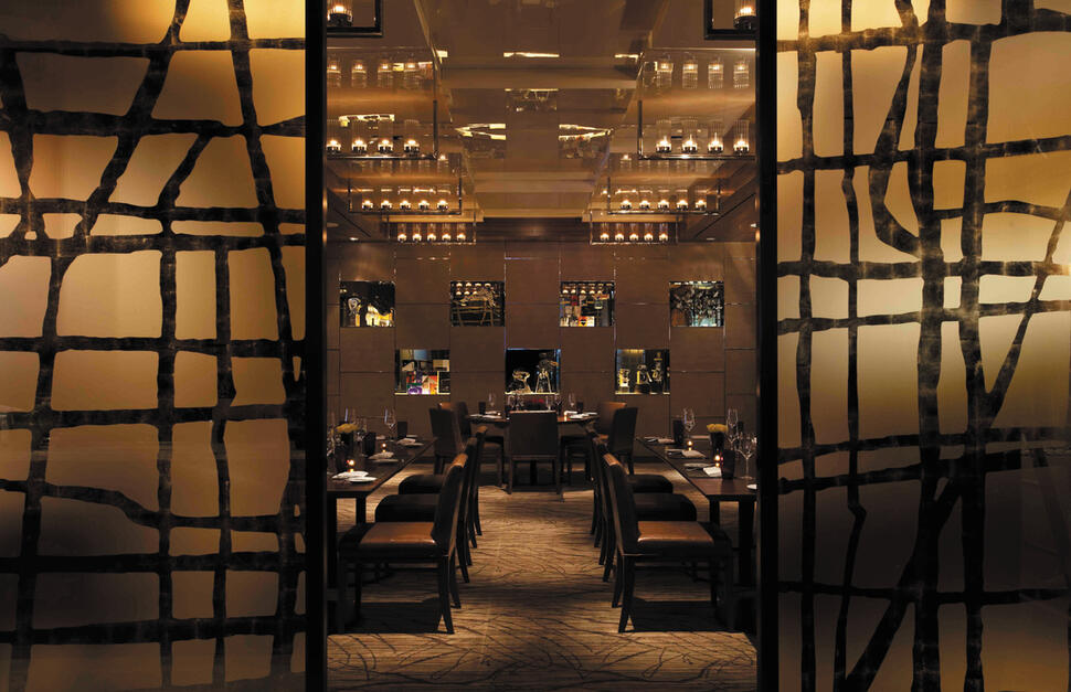 Private dining area in the restaurant, Intercontinental New York Times Square, New York