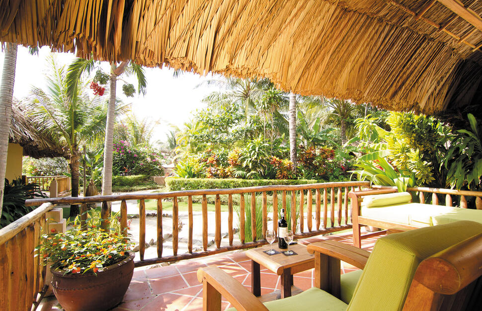 Deluxe Garden Bungalow Exterior, Mia Resort Mui Ne, Vietnam, Far East.