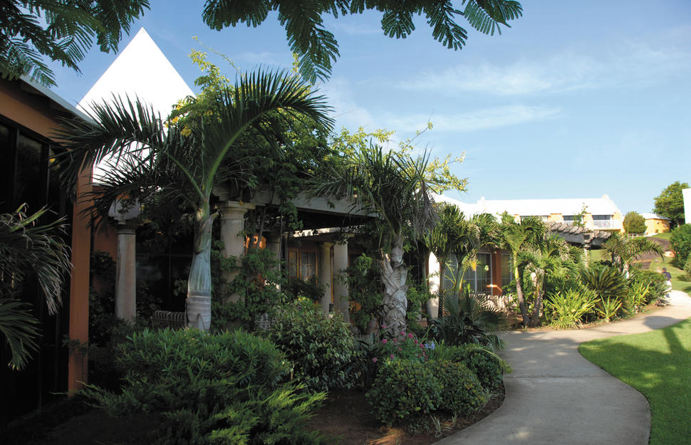 Hotel entrance, Grotto Bay Beach Resort, Bermuda