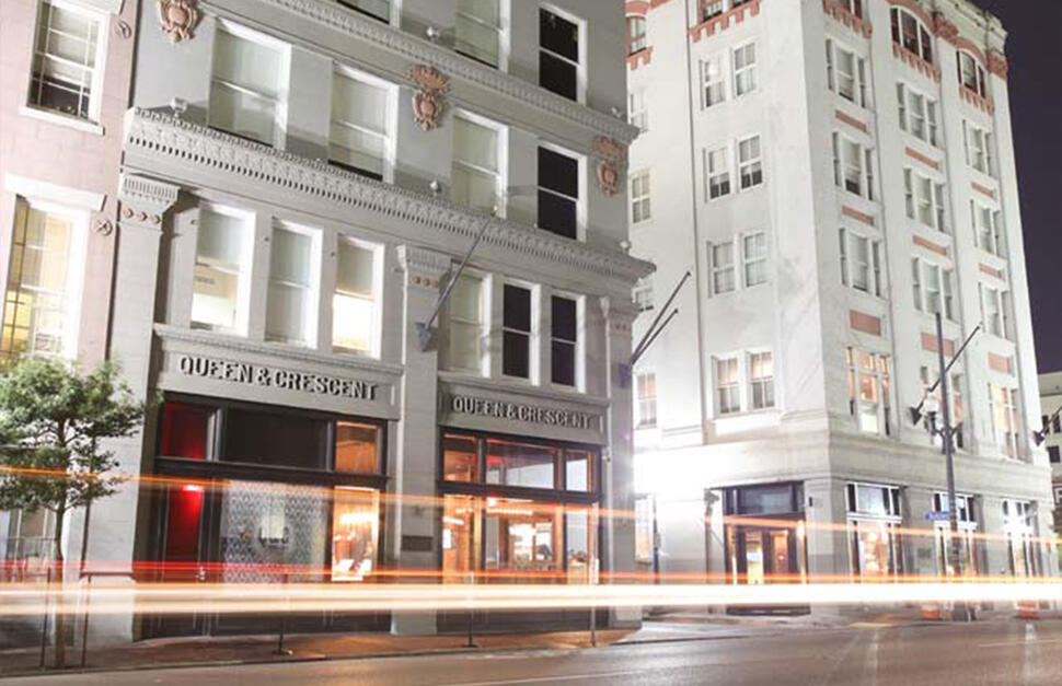 Exterior, Outside, Evening, Nighttime, Q & C New Orleans, Atlanta, USA, Deep South