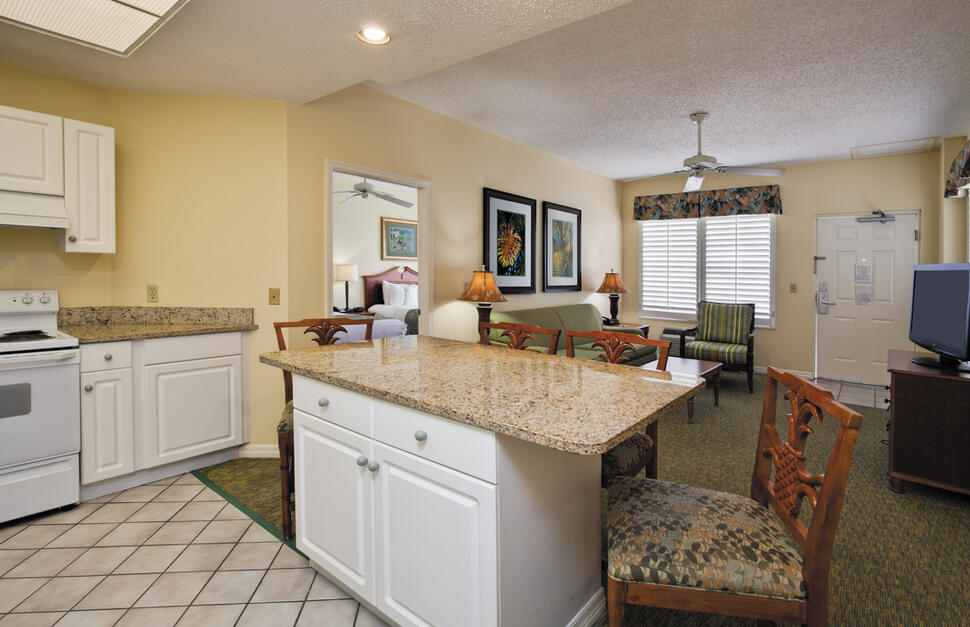 Living Room of Condo Suite, Holiday Inn Harbourside Indian Rocks, Florida