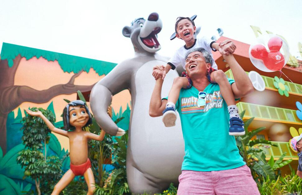 Guests at Disney's Pop Century Resort