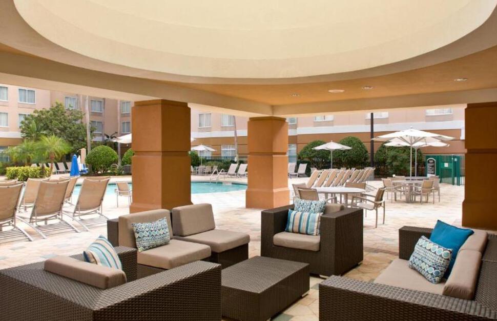 Pool decking area