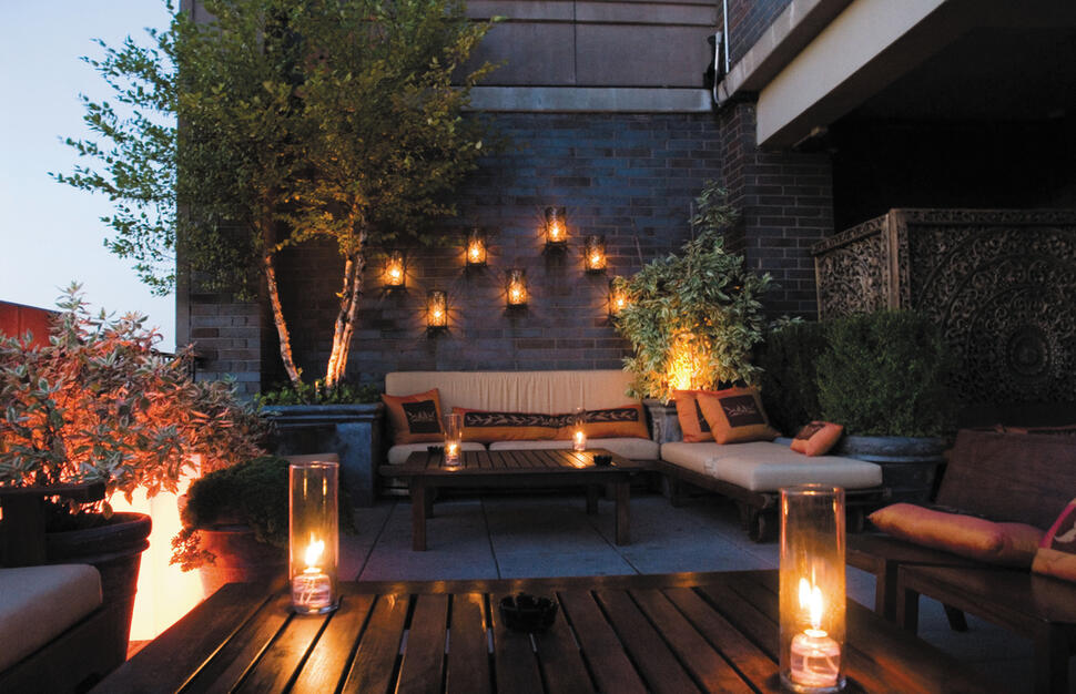 Terrace, Sixty Soho, Manhattan, New York, USA