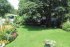 Gardens at the Dan'l Webster Inn, with pool in background, Dan'l Webster Inn, Boston