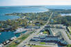 Aerial view of Hyannis Harbor hotel, Cape Cod