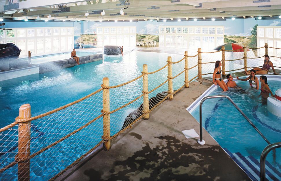 Indoor theme pool and jacuzzi, Cape Codder Resort & Spa, Boston
