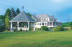 Exterior of Sebasco Harbor Resort, Maine.