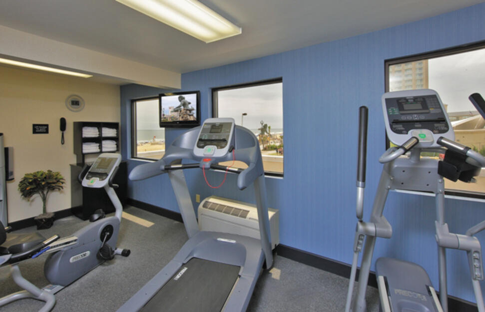 Fitness Centre, Hampton Inn, Virginia Beach, Baltimore, East Coast, USA.