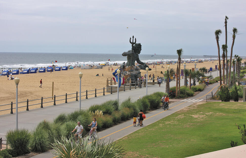 Balcony view, Hampton Inn Virginia Beach, USA