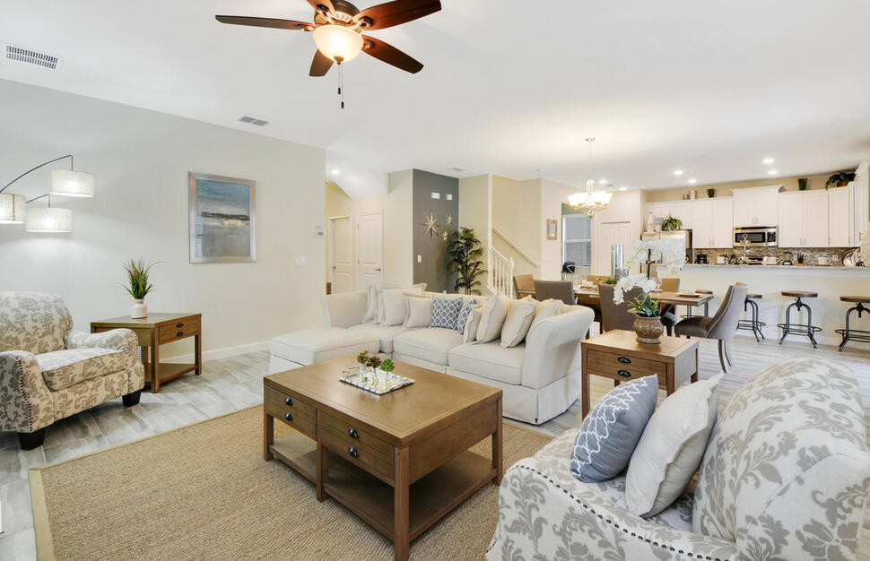 Typical 9-Bedroom House kitchen and lounge area