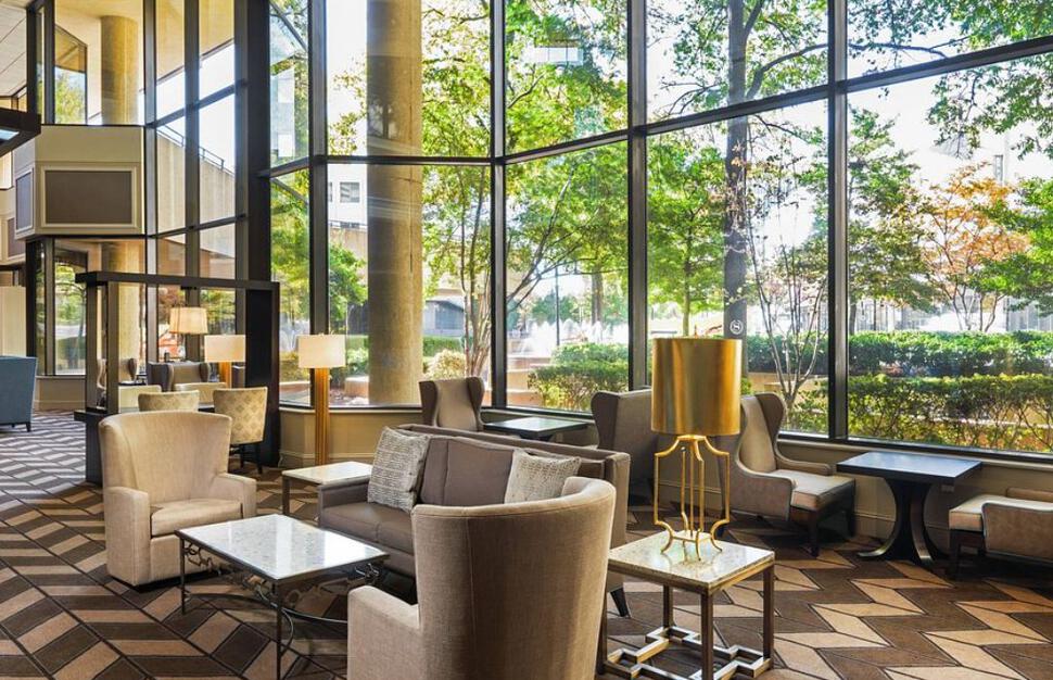 Lobby seating area
